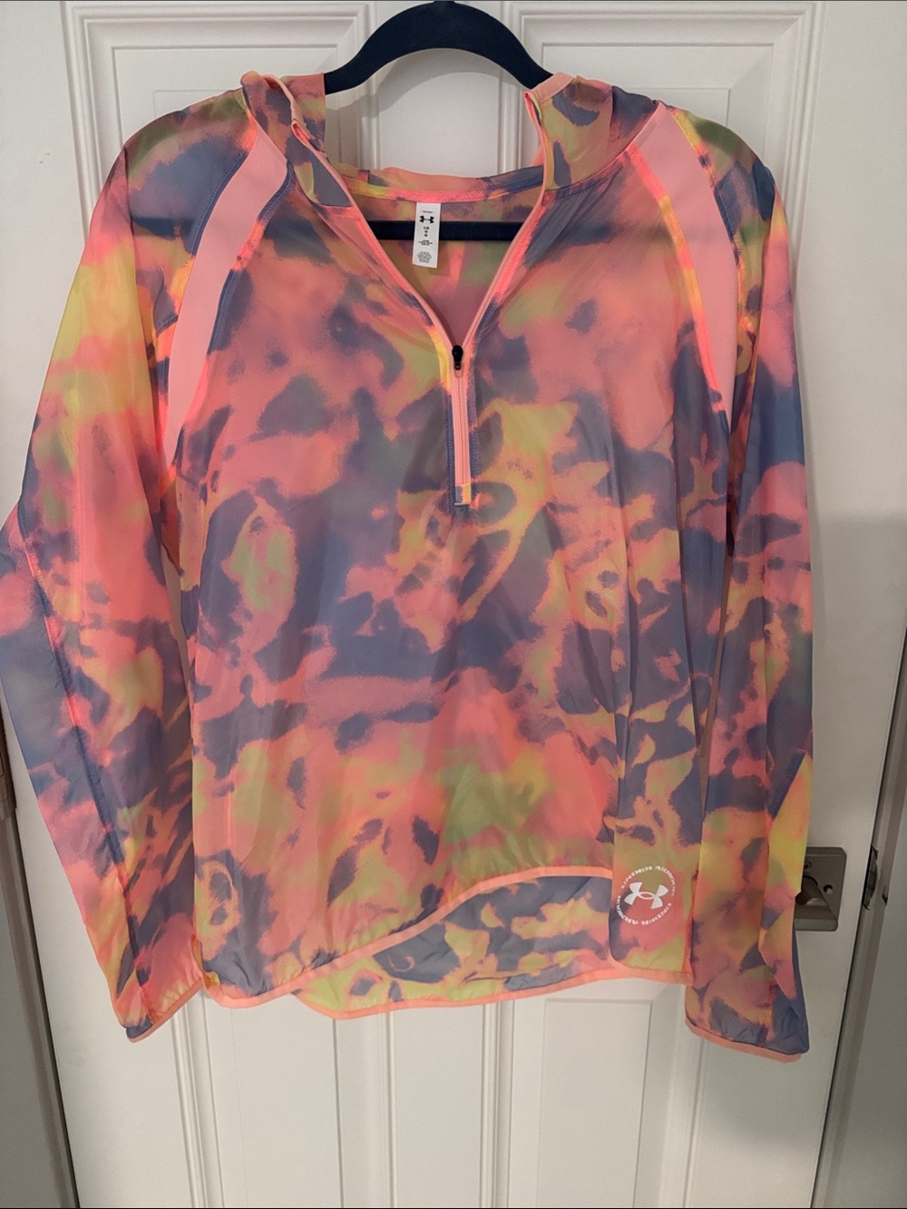 Under Armour Women's Neon Multi Tie-Dye Half-Zip Hoodie